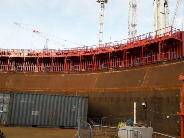 Hinkley C-point Çalışma Güvenlik Platformları ve Korkulukları
